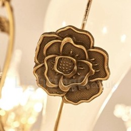 8 ライト トラディショナル クラシック インテグレーテッド メタル シャンデリア