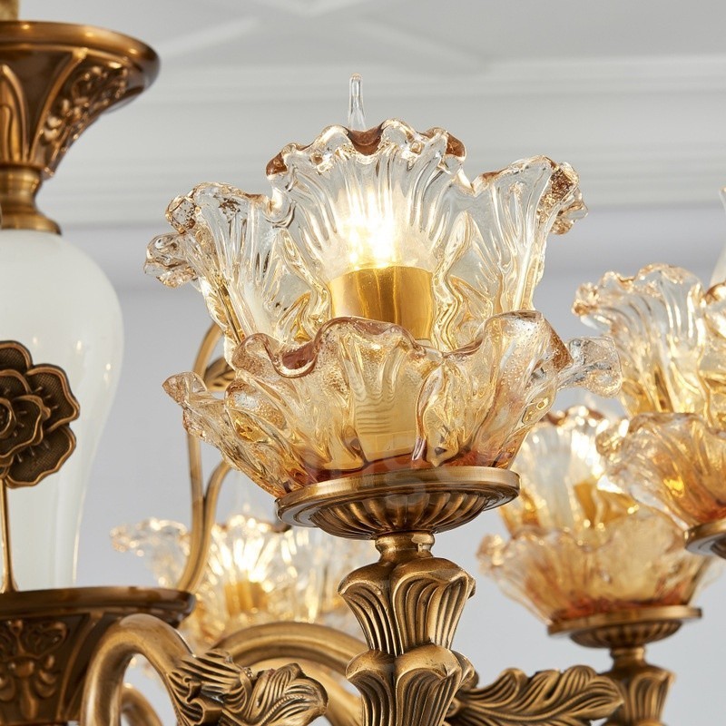 15 ライト トラディショナル クラシック インテグレーテッド メタル シャンデリア