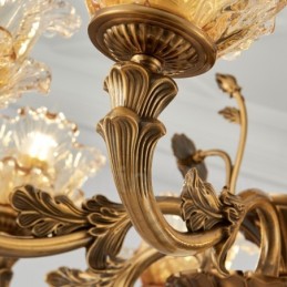 15 ライト トラディショナル クラシック インテグレーテッド メタル シャンデリア