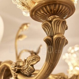 15 ライト トラディショナル クラシック インテグレーテッド メタル シャンデリア