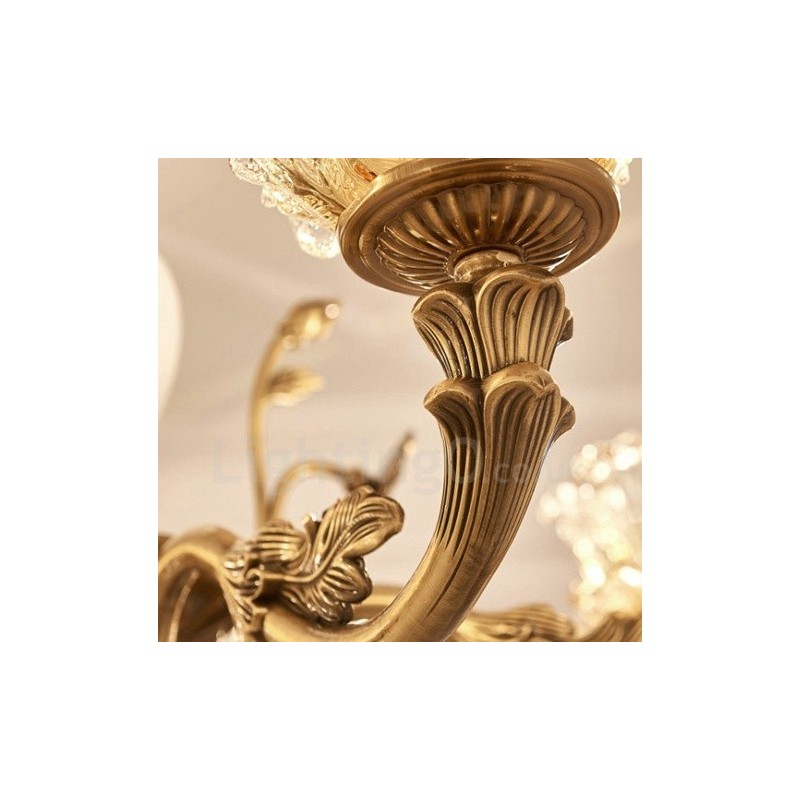 15 ライト トラディショナル クラシック インテグレーテッド メタル シャンデリア