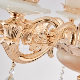 8 ライト トラディショナル クラシック インテグレーテッド メタル シャンデリア