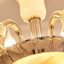 8 ライト トラディショナル クラシック インテグレーテッド メタル シャンデリア