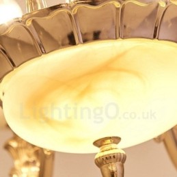 8 ライト トラディショナル クラシック インテグレーテッド メタル シャンデリア