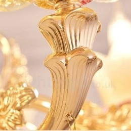 6 ライト トラディショナル クラシック インテグレーテッド メタル シャンデリア