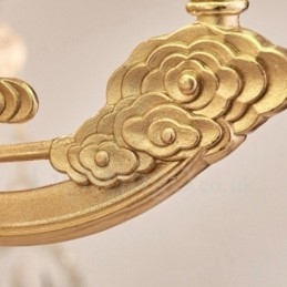 6 ライト トラディショナル クラシック 一体型 メタル ラグジュアリー シャンデリア