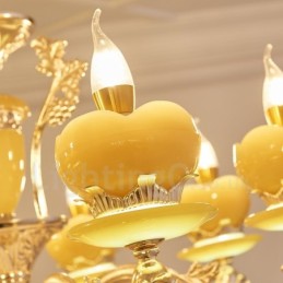 8 ライト トラディショナル クラシック インテグレーテッド メタル シャンデリア