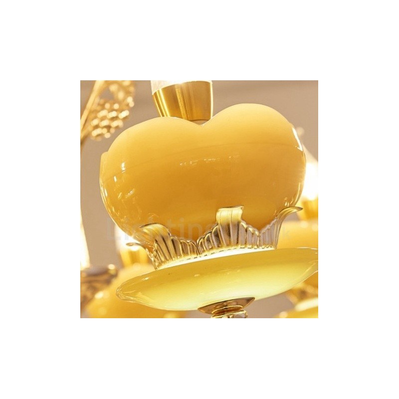 8 ライト トラディショナル クラシック インテグレーテッド メタル シャンデリア