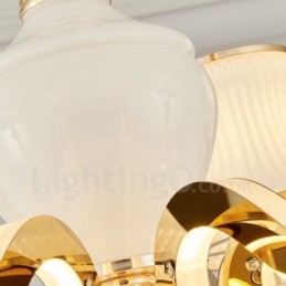 8 ライト トラディショナル クラシック インテグレーテッド メタル シャンデリア