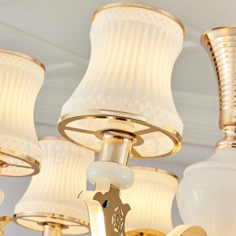 15 ライト トラディショナル クラシック インテグレーテッド メタル シャンデリア