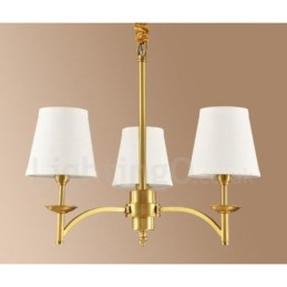 3 ライト ラスティック ロッジ 一体型メタル銅シャンデリア