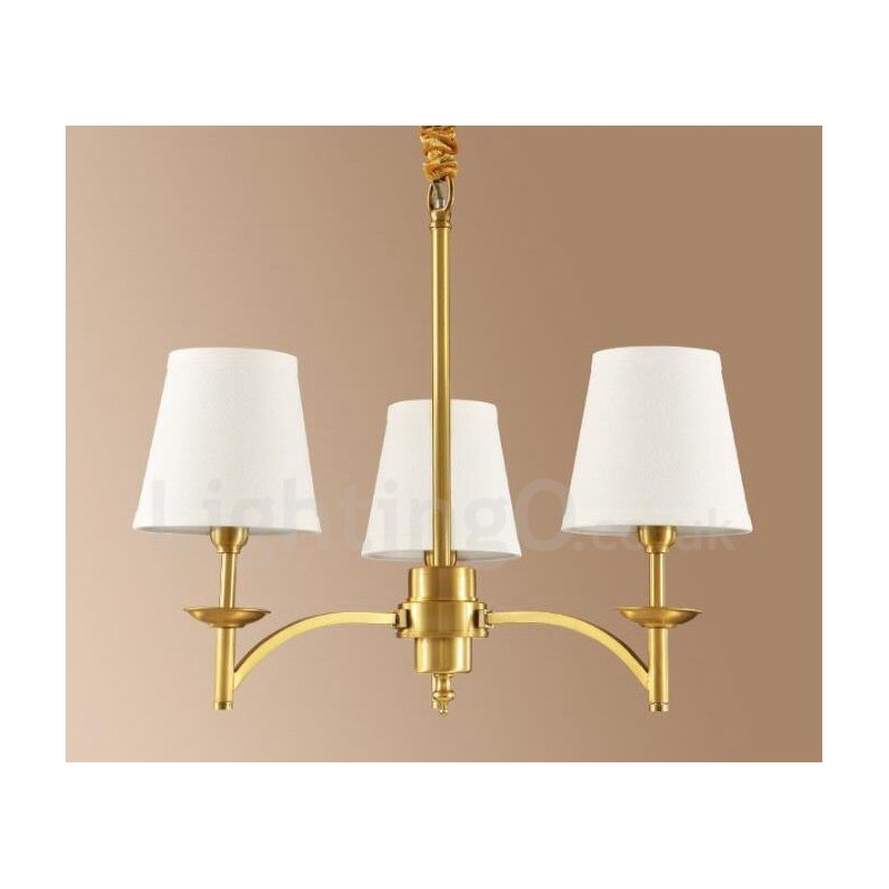 3 ライト ラスティック ロッジ 一体型メタル銅シャンデリア