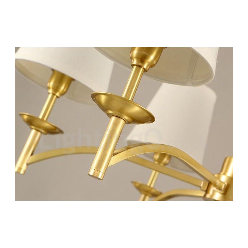 8 ライト ラスティック ロッジ インテグレーテッド メタル シャンデリア