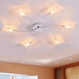 モダンで現代的な電気メッキシャンデリアフラッシュマウント