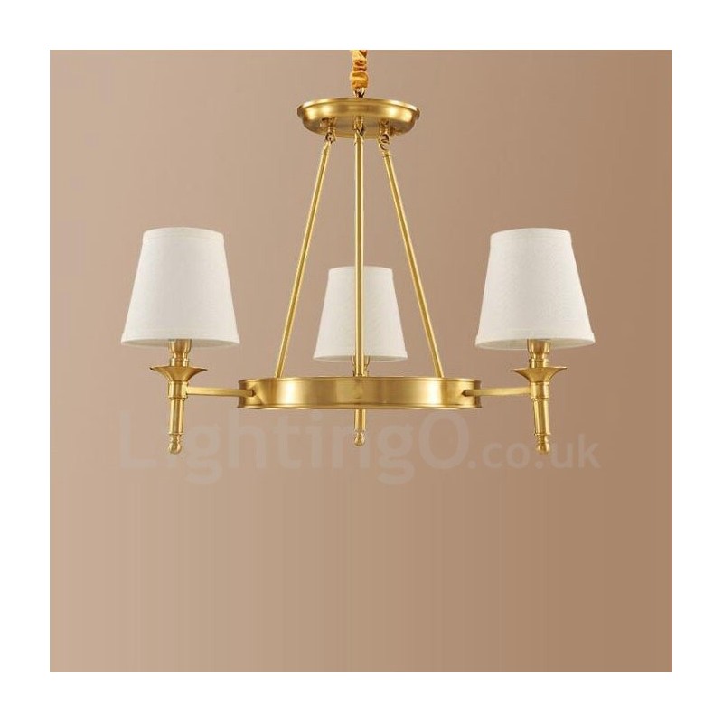 3 ライト ラスティック ロッジ 一体型メタル銅シャンデリア