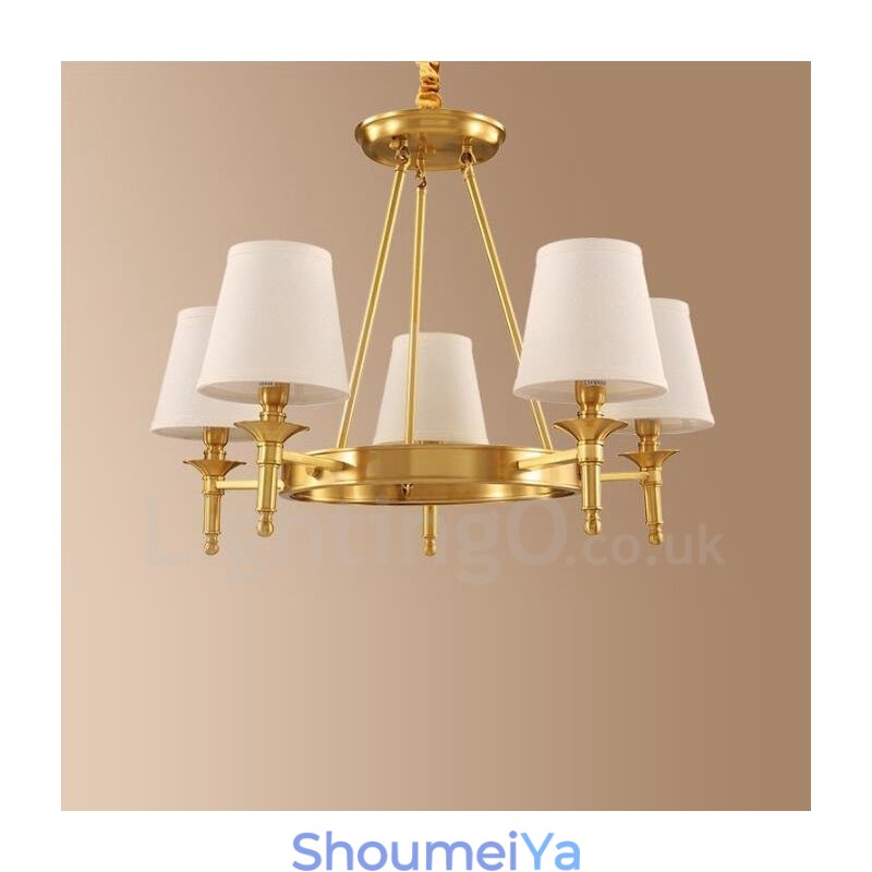 5 ライト ラスティック ロッジ 一体型メタル シャンデリア