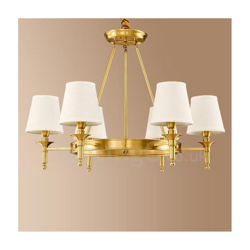 6 ライト ラスティック ロッジ インテグレーテッド メタル シャンデリア