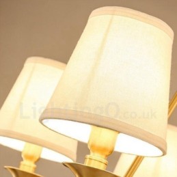 6 ライト ラスティック ロッジ インテグレーテッド メタル シャンデリア