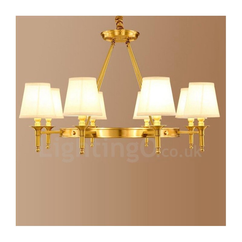 8 ライト ラスティック ロッジ 一体型メタル シャンデリア