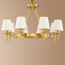 8 ライト ラスティック ロッジ 一体型メタル シャンデリア