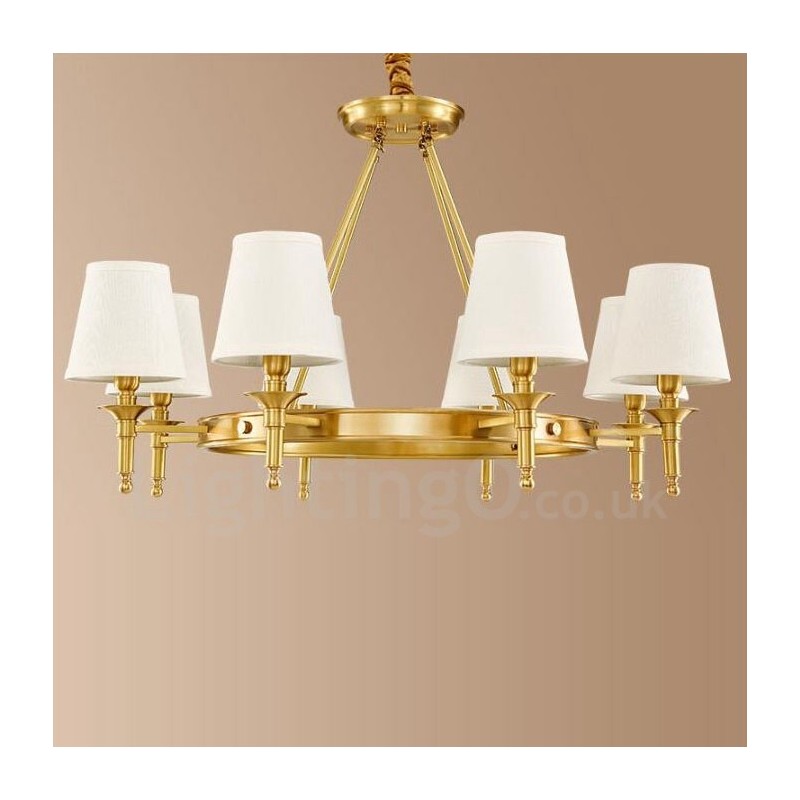 8 ライト ラスティック ロッジ 一体型メタル シャンデリア