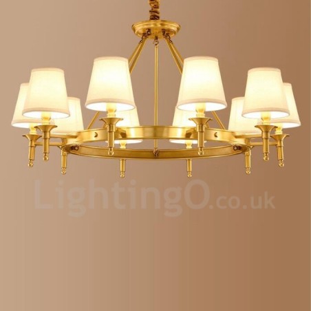 10 ライト ラスティック ロッジ 一体型メタル シャンデリア