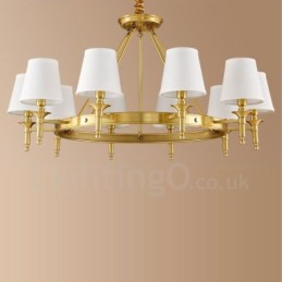 10 ライト ラスティック ロッジ 一体型メタル シャンデリア