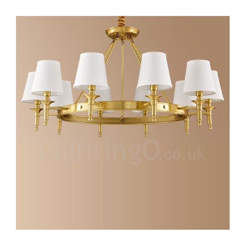 10 ライト ラスティック ロッジ 一体型メタル シャンデリア