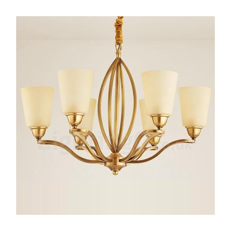 6 ライト ラスティック ロッジ インテグレーテッド メタル シャンデリア