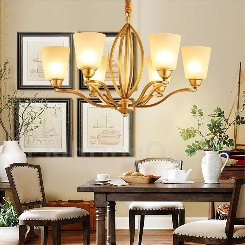 6 ライト ラスティック ロッジ インテグレーテッド メタル シャンデリア