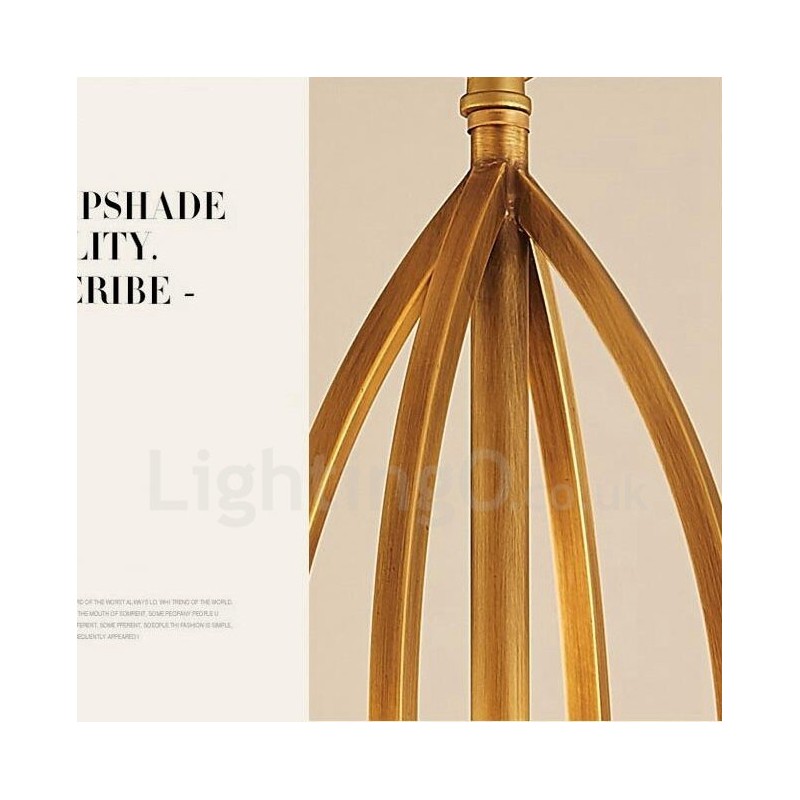 6 ライト ラスティック ロッジ インテグレーテッド メタル シャンデリア