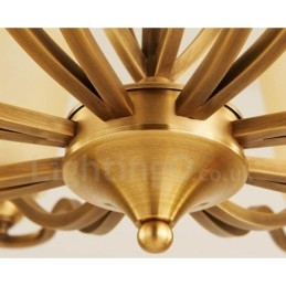 15 ライト ラスティック ロッジ インテグレーテッド メタル シャンデリア