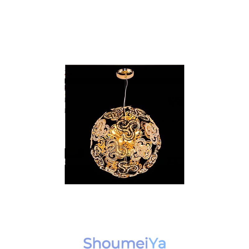 シンプルでモダンなシャンデリア クリスタルボール グローブ ペンダントライト