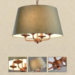 4 ライト ラスティック ロッジ インテグレーテッド メタル シャンデリア