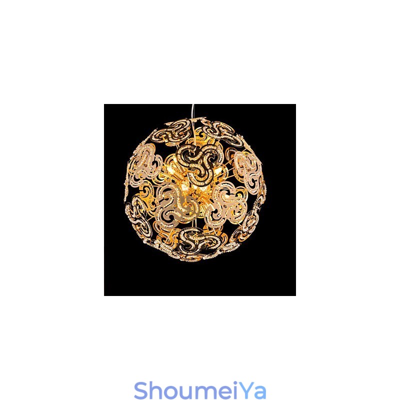 シンプルでモダンなシャンデリア クリスタルボール グローブ ペンダントライト