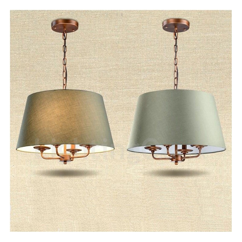 4 ライト ラスティック ロッジ インテグレーテッド メタル シャンデリア