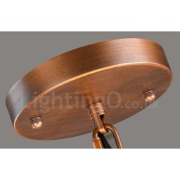 4 ライト ラスティック ロッジ インテグレーテッド メタル シャンデリア