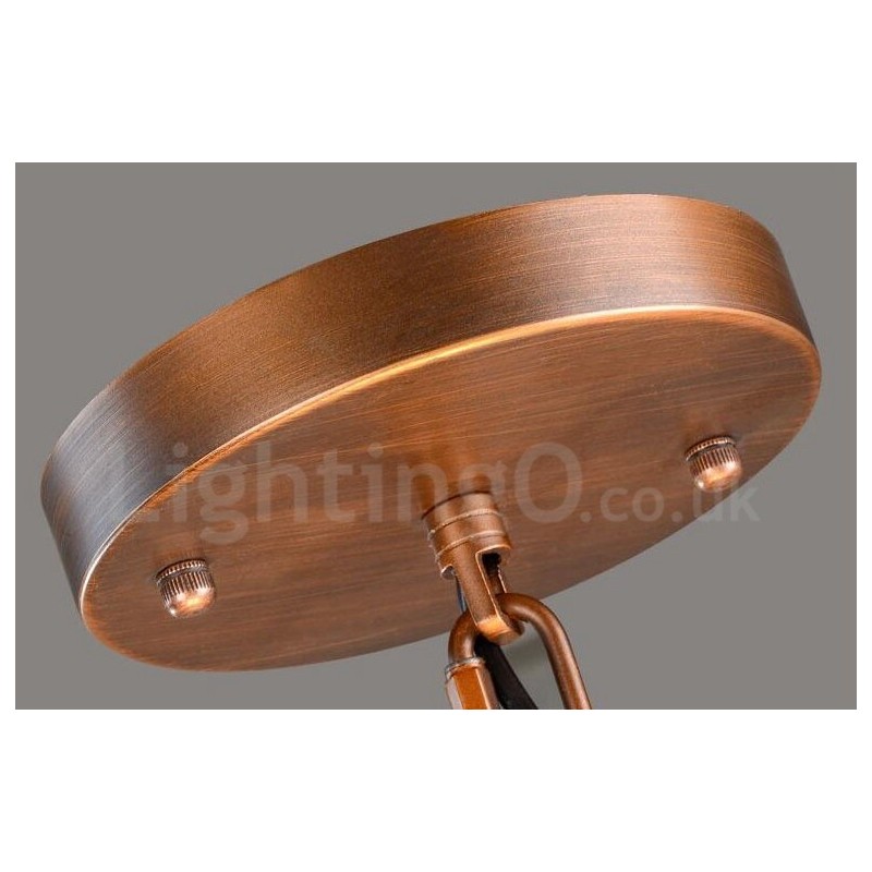 4 ライト ラスティック ロッジ インテグレーテッド メタル シャンデリア