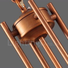 8 ライト ラスティック ロッジ 一体型メタル シャンデリア