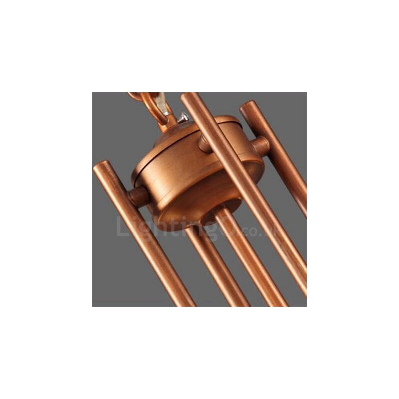 8 ライト ラスティック ロッジ 一体型メタル シャンデリア