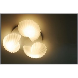 3 ライト トラディショナル クラシック 一体型シャンデリア ガラスシェード付き