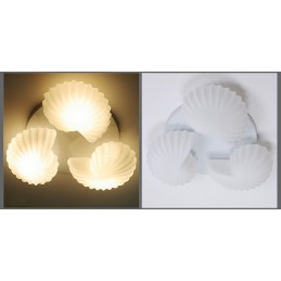 3 ライト トラディショナル クラシック 一体型シャンデリア ガラスシェード付き