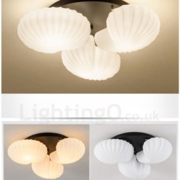 3 ライト トラディショナル クラシック 一体型シャンデリア ガラスシェード付き