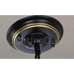 8 ライト ラスティック ロッジ インテグレーテッド メタル シャンデリア