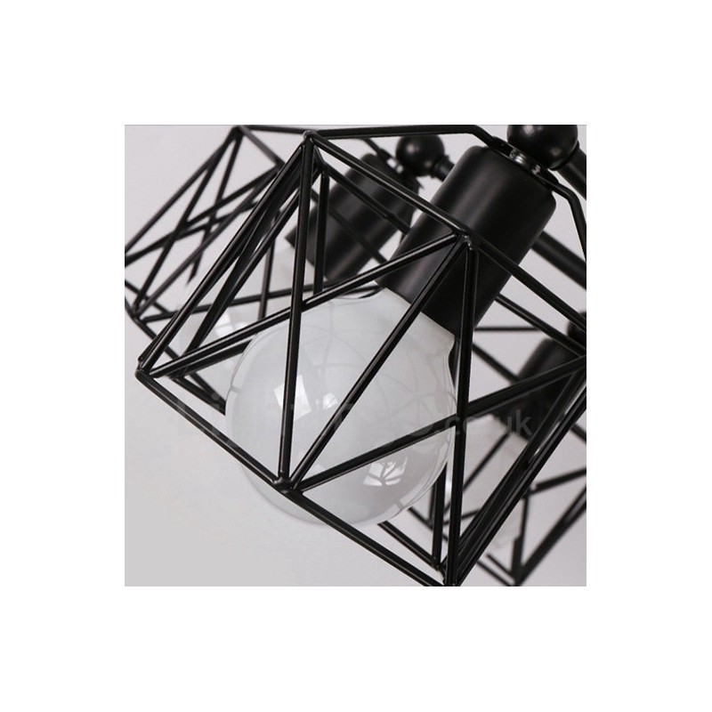 6 ライト ラスティック ロッジ インテグレーテッド シャンデリア