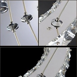 クリスタルペンダントライト モダン照明 3リング D204060 K9 大型クリスタル天井照明器具
