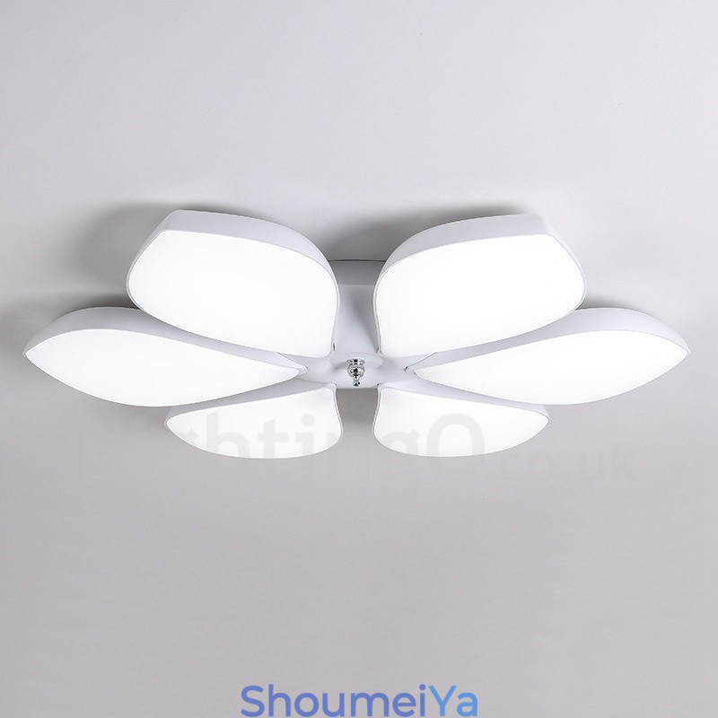 6 ライト モダン コンテンポラリー 一体型 メタル フラッシュ マウント ライト