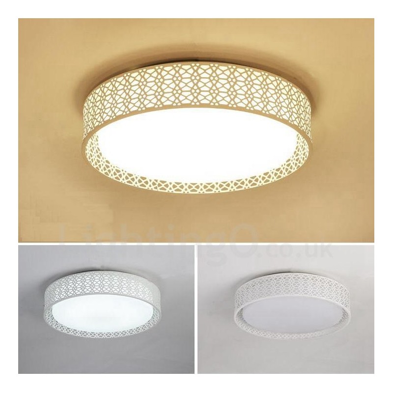 モダンで現代的な統合型メタルフラッシュマウントライト