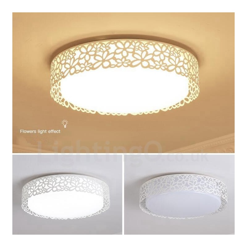 モダンで現代的な統合型メタルフラッシュマウントライト