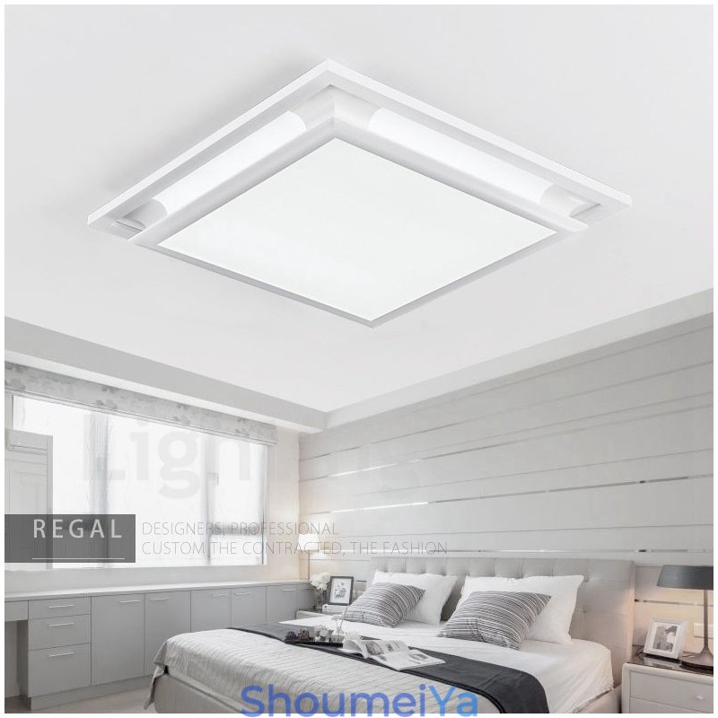 モダンで現代的な統合型メタルフラッシュマウントライト